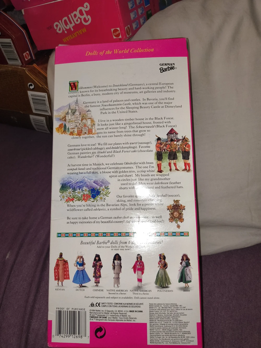Barbie German Doll in White, Red, Blue Outfit